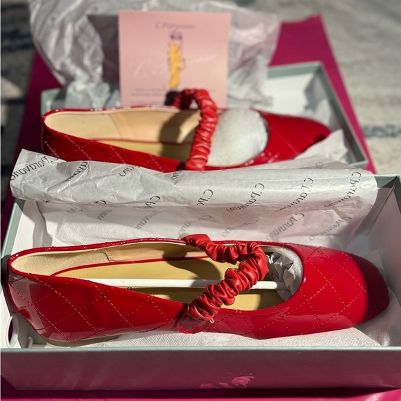 Chic Red Quilted Flats by C. paravona - Picture 4 of 16